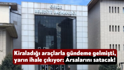 Kocaeli’de milyonlarca lira harcayarak kiraladığı araçlar ve iş makineleri ile