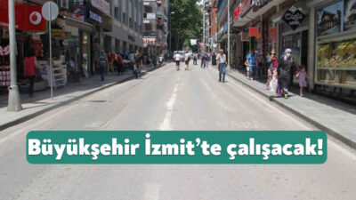 Kocaeli Büyükşehir Belediyesi ekipleri tarafından İzmit’te yapılacak olan üstyapı çalışması