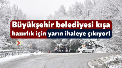 Kocaeli Büyükşehir Belediyesi kış mevsimi için hazırlıklara başladı. Bu kapsamda