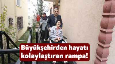 Büyükşehir, doğuştan bedensel ve zihinsel engelli Sultan Yıldırım’ın evinin önüne