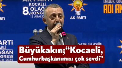 AK Parti Kocaeli 8.Olağan İl Kongresi bugün İzmit’te yer alan