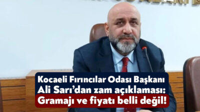 Kocaeli’de bugün ekmek fiyatlarına zam geleceğine yönelik çıkan haberlerle ilgili