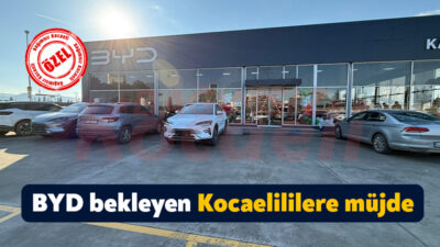 Kocaeli’de üç otomobil firmasının bayisi olan Kocaeli Kaya BYD’nin bayisini