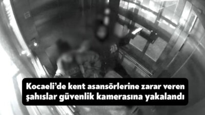 Kocaeli Büyükşehir Belediyesi’ne ait şehrin farklı noktalarında bulunan asansörlere binen