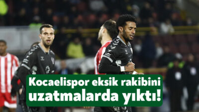 Trendyol 1.Lig’in 17.haftasında Kocaelispor 1-0 geriye düştüğü karşılaşmada Boluspor’u 3-1