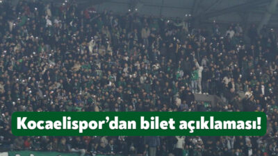Kocaelispor maçlarında yaşanan gişe sorunu çözüme kavuştu. Kulüpten yapılan açıklamaya