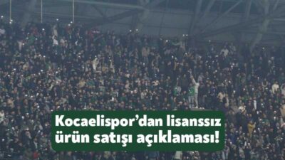 Kocaelispor ürün satışlarıyla ilgili olarak açıklama yaptı. Son dönemde ürün