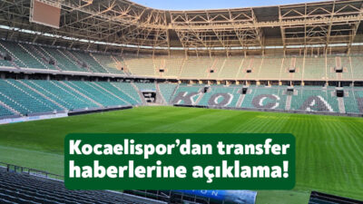 Kocaelispor yönetimi, son dönemde basında yer alan transfer haberlerine ilişkin