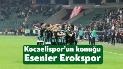 Trenyol 1.Lig’in 16.haftasında Kocaelispor seyircisi önünde Esenler Erokspor’u konuk edecek.