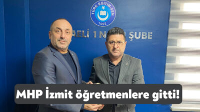 İzmit’te temaslarını sürdüren MHP İzmit İlçe Başkanı İlker Kazan ve