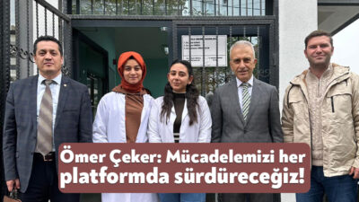 Türk Sağlık Sen Kocaeli Şube Başkanı Ömer Çeker Cayır ova