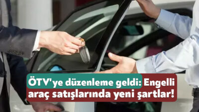 ÖTV muafiyetlerine dair yeni bir düzenleme yapıldı. TBMM’de kabul edilen