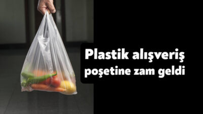 Plastik alışveriş poşetine zam geldi, yeni fiyat Resmi Gazete'de yayımlandı.
