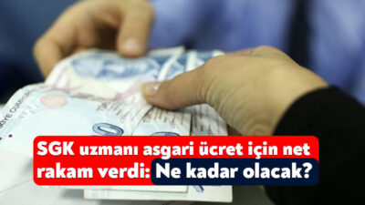 SGK Uzmanı Özgür Erdursun asgari ücrete ilişkin yeni değerlendirmede bulundu.