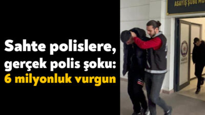 Kocaeli'de kendilerini polis olarak tanıtan ve bir vatandaşı 6 milyon