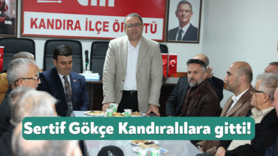 CHP Kandıra İlçe Örgütü’nü ziyaret eden Derince Belediye Başkanı Av.