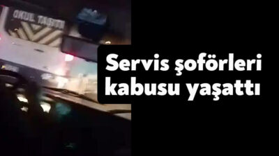 Kocaeli'de 3 servis aracı, içinde çocuğun da bulunduğu otomobili sıkıştırarak
