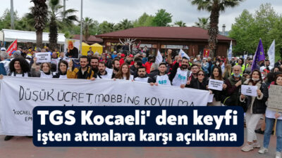  TGS Kocaeli İl Temsilciliği yerel gazete Özgür Kocaeli' de çalışmakta