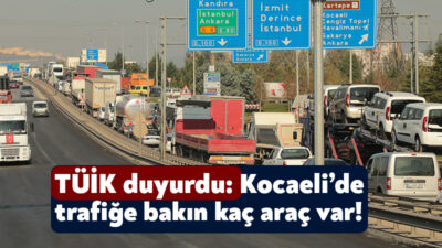 TÜİK Türkiye’de trafiğe kayıtlı bulunan araçların sayılarını açıkladı. Buna göre,
