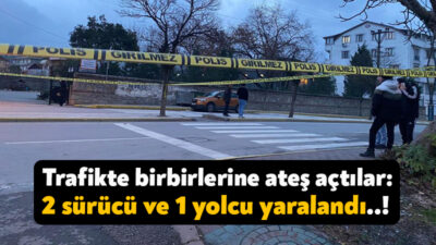 Kocaeli'nin Körfez ilçesinde trafikte tartışan ve birbirlerini takip eden sürücüler