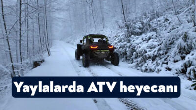 Kocaeli'nin yüksek kesimlerinde etkili olan kar yağışı, maceraseverleri harekete