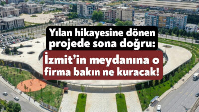 Kocaeli’de uzun süredir yapılmakta olan Milli İrade Meydanı’na kamera sistemi