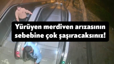 Kocaeli Büyükşehir Belediyesi’nin kent genelinde hizmete sunduğu yürüyen merdivenlerdeki arızanın