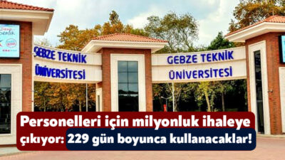 Gebze Teknik Üniversitesi, personellerin taşınması için 9 adet servis aracı