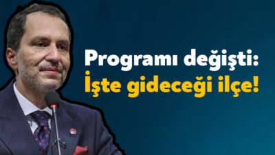 Yeniden Refah Partisi Genel Başkanı Fatih Erbakan’ın Kocaeli programında değişiklik