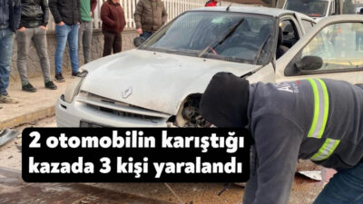 Kocaeli'nin Başiskele ilçesinde 2 otomobilin karıştığı kazada 3 kişi yaralandı.