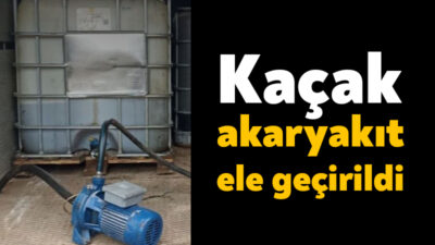 Kocaeli'de iş yerinde yapılan aramada 6 bin litre kaçak akaryakıt