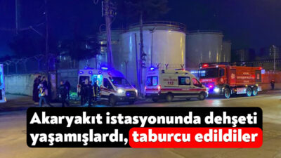 Kocaeli'nin Körfez ilçesinde bulunan Aytemiz Petrol'e ait dolum tesisinde yaşanan