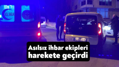 Kocaeli'nin Derince ilçesinde 112 Acil Çağrı Merkezine yapılan "silahla yaralama"