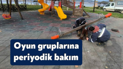 Büyükşehir ekipleri, kent genelinde bulunan çocuk oyun grupları ile açık