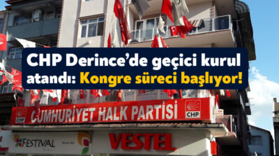 Derince’de geçtiğimiz günlerde görevinden CHP İlçe Başkanlığı görevinden istifa eden