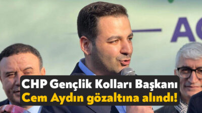 Cumhuriyet Halk Partisi Gençlik Kolları Başkanı Cem Aydın bugün sabah