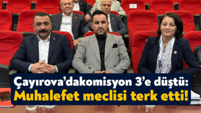 Çayırova Belediye Meclisi denetim komisyonun belirlenmesi için bugün toplandı. Komisyon