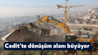 Kocaeli Büyükşehir Belediyesi tarafından çalışmalarına başlanan İzmit Cedit Mahallesi’ndeki kentsel