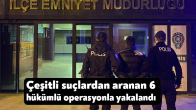 Kocaeli'de çeşitli suçlardan aranan ve haklarında toplam 51 yıl
