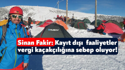 Türkiye Dağcılık Federasyonu Kocaeli İl Temsilcisi Sinan Fakir, yetkin olmayan