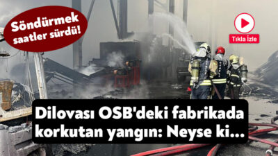 Kocaeli'nin Dilovası ilçesinde kömür üretimi yapılan fabrikada çıkan yangın, yaklaşık