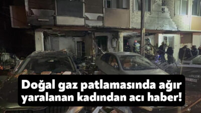 Kocaeli'nin Darıca ilçesinde 4 katlı binada meydana gelen doğal gaz