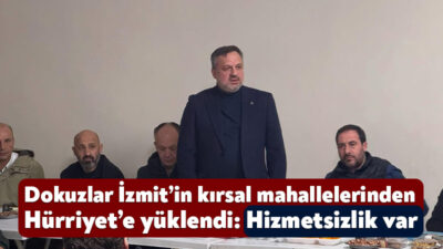 Saha çalışmalarına devam eden AK Parti İzmit İlçe Başkanı Halil
