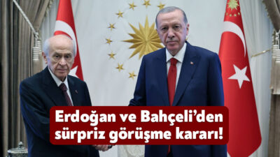 Cumhurbaşkanı Recep Tayyip Erdoğan ile MHP Genel Başkanı Devlet Bahçeli