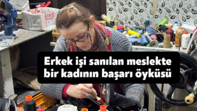 İzmit'in ilk kadın ayakkabı tamircisi olan Hülya Kurak, mesleğin cinsiyeti