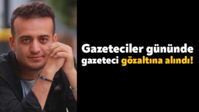10 Ocak Çalışan Gazeteciler Günü’nde gazeteci Cihat Polat gözaltına alındı.