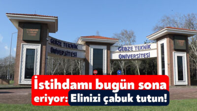 Gebze Teknik Üniversitesi bünyesinde istihdam edilmek üzere 10 akademik personel