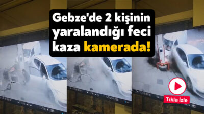 Kocaeli'nin Gebze ilçesinde hafif ticari araç akaryakıt istasyonunun pompa bölümüne