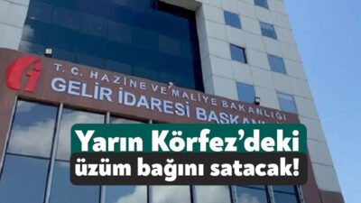 Gelir İdaresi Başkanlığı Körfez’de bulunan gayrimenkulü yarın açık artırmayla satacak.