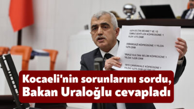 DEM Parti Kocaeli Milletvekili Ömer Faruk Gergerlioğlu, Kocaeli halkının beklediği